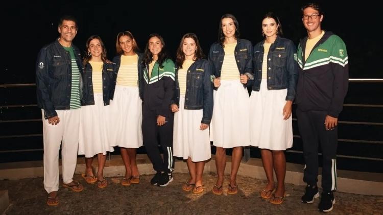 Uniforme do Time Brasil para a cerimônia de abertura