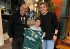 Alex homenageia Veiga pelos 100 gols no Palmeiras: 