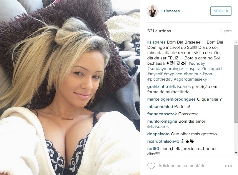 A modelo Lizi Soares foi fotografada com Neymar após um show do rapper Ja Rule - Reprodução/Instagram