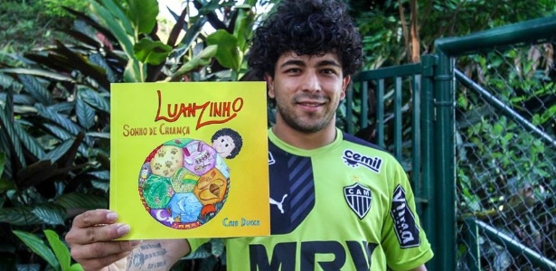 Luan, do Atlético-MG, virou personagem do livro infantil "Luanzinho, Sonho de Criança" - Divulgação Atlético-MG