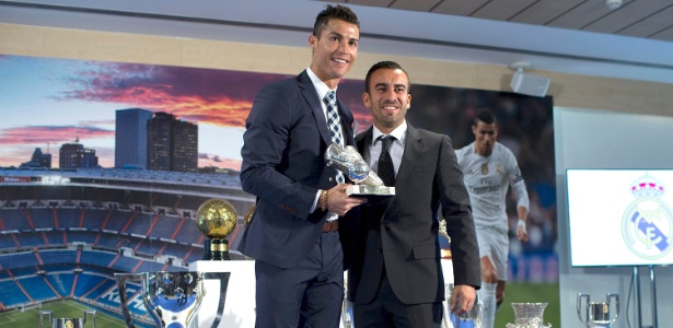 Cristiano Ronaldo e seu principal representante, o agente Jorge Mendes - Gonzalo Arroyo Moreno/Getty Images
