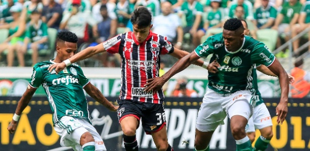 Camisa do São Paulo no clássico contra o Palmeiras - Ale Cabral/AGIF - Ale Cabral/AGIF