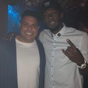 Ronaldo Usain Bolt - Reprodução/Instagram/Salerno Gennaro - Reprodução/Instagram/Salerno Gennaro