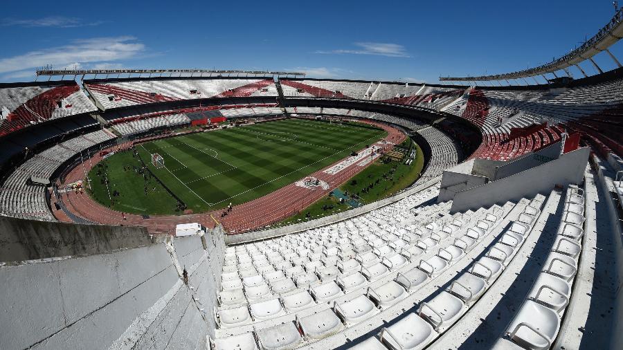 Vista do estádio Monumental de Nuñez, casa do River Plate - Jam Media/Getty Images