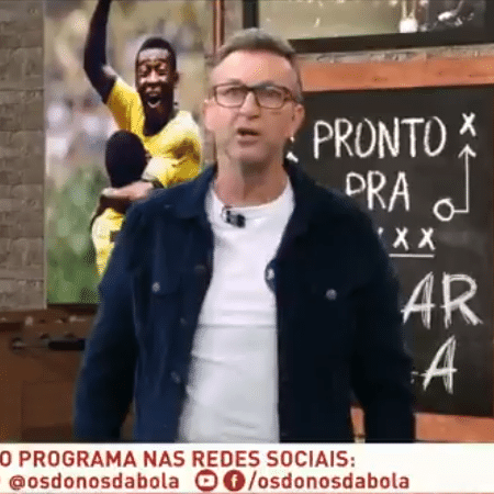 Neto, apresentador do programa Os Donos da Bola, da Band - Reprodução