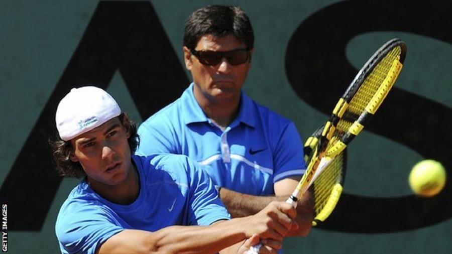 Rafael Nadal ganhou 16 de seus 20 títulos de Grand Slam com o tio Toni como técnico principal - Getty Images