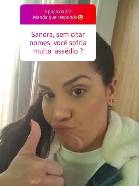 Sandra Nicolau diz, no Instagram, que já sofreu assédio na TV - Reprodução/Instagram