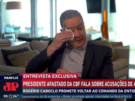 Caboclo, afastado da CBF, chora em entrevista: 'Sou homem de famÃ­lia' -  27/10/2021 - UOL Esporte