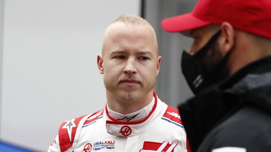 O russo Nikita Mazepin durante os testes pré-temporada da Fórmula 1 em Barcelona  - Haas