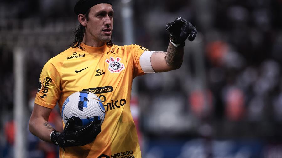 Cássio foi um dos destaques da vitória do Corinthians contra o Deportivo Cali pela Libertadores 2022 - Ettore Chiereguini/AGIF