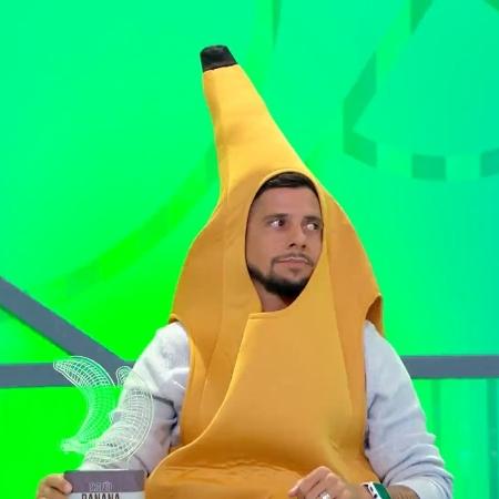 Cicinho se vestiu de banana para criticar o São Paulo - Reprodução