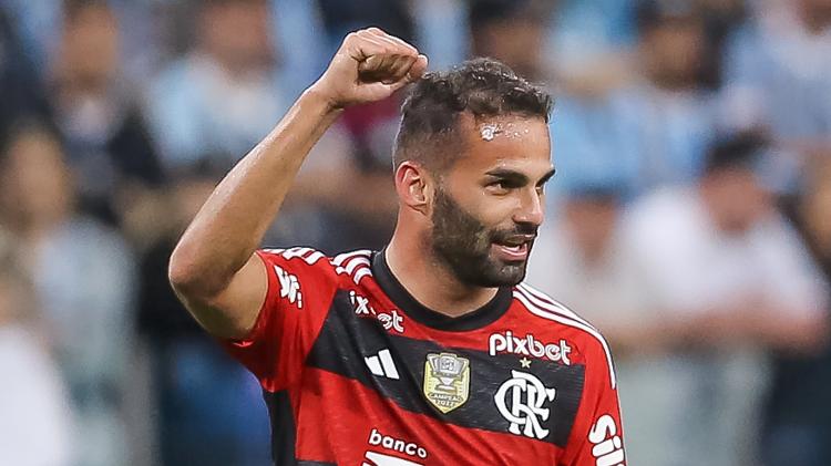 Thiago Maia, do Flamengo, marcou o segundo gol da partida após linda jogada pela esquerda