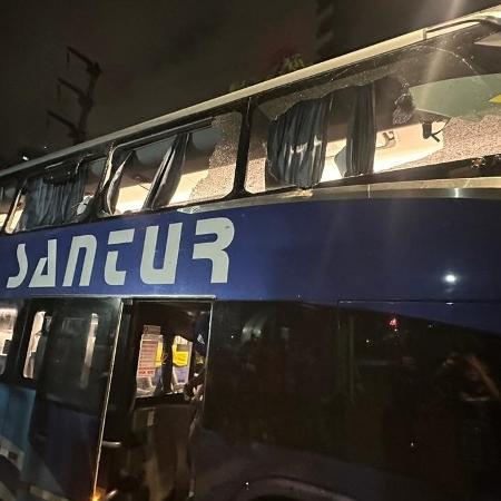 Ônibus do Fortaleza foi atacado por torcedores do Sport