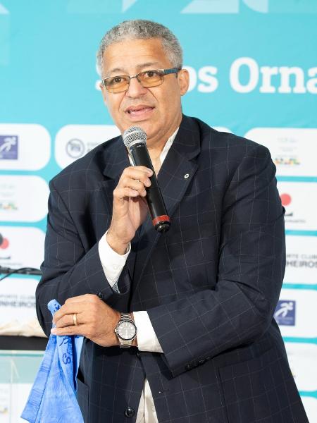 Carlos Brazolin, presidente do Pinheiros, em evento dos saltos ornamentais