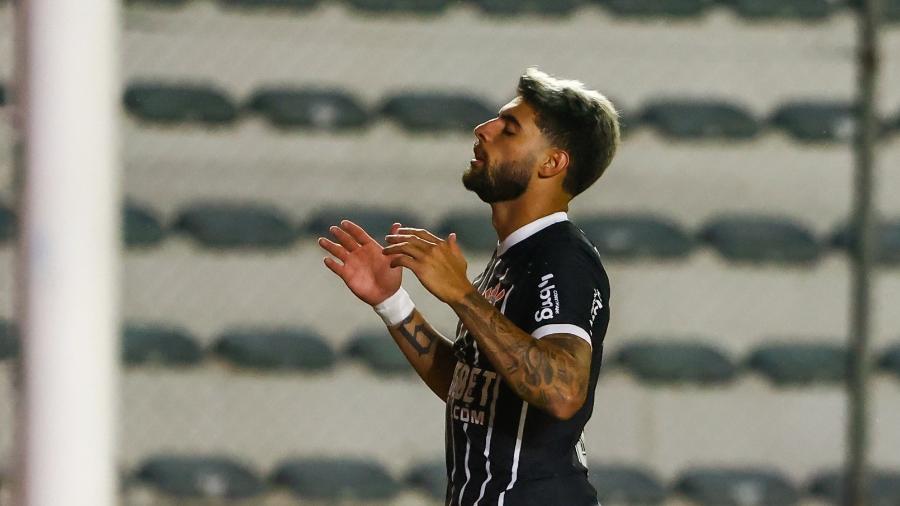 Yuri Alberto, do Corinthians, lamenta chance perdida contra o Juventude, pelo Brasileirão