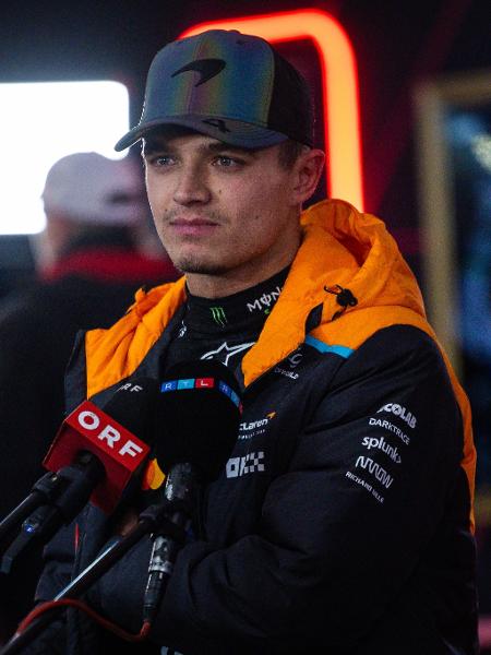 Lando Norris, da McLaren, no GP de Las Vegas de Fórmula 1