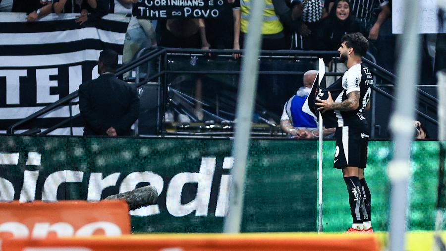 Yuri Alberto comemora gol pelo Corinthians contra o Novorizontino - Fabio Giannelli/AGIF