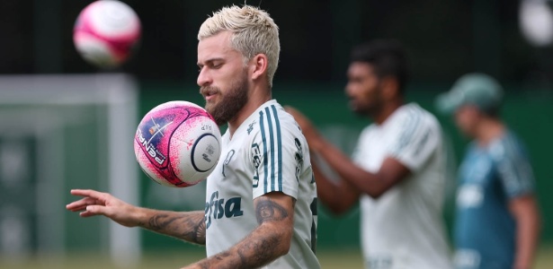 Lucas Lima foi titular em treino do Palmeiras nesta quinta-feira (11) - Cesar Greco/Ag. Palmeiras/Divulgação