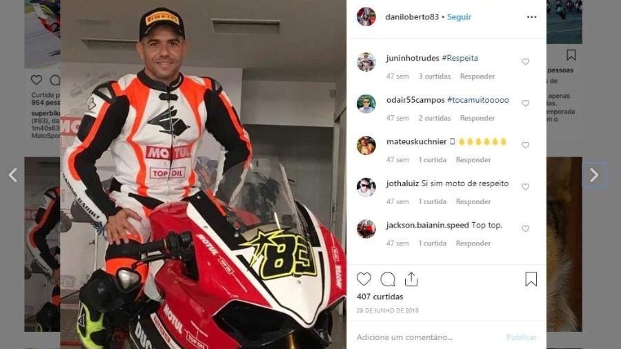 Danilo Berto, piloto de motovelocidade, sofreu grave acidente em Interlagos - Reprodução