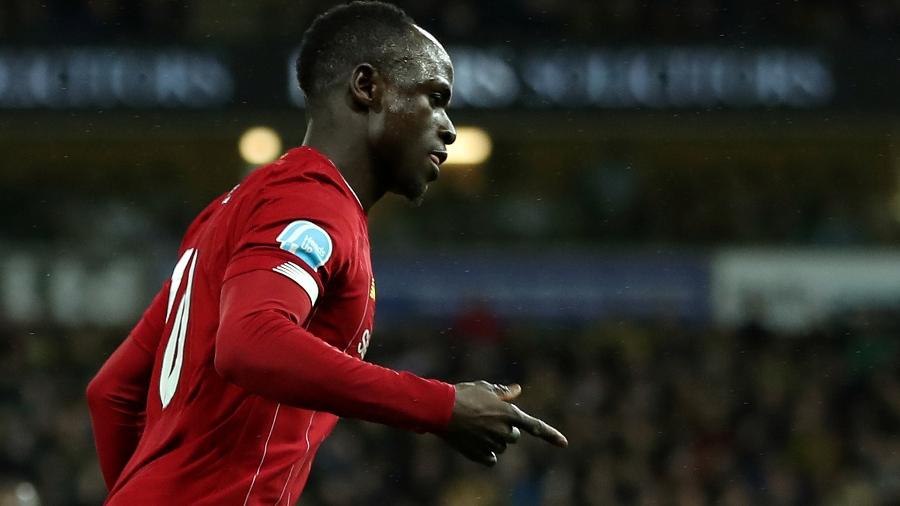 Sadio Mané em jogo do Liverpool - Chris Radburn/Reuters