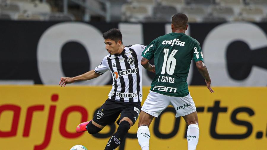 Atlético-MG e Palmeiras se enfrentaram pela última vez no início do ano, na despedida do técnico Jorge Sampaoli - Pedro Souza/Atlético