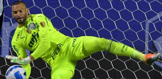 Weverton em Palmeiras X Atlético-MG, na Libertadores 