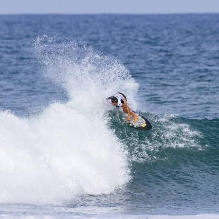 Silvana Lima, surfista brasileira, na etapa de Saquarema (RJ) - Daniel Smorigo/World Surf League
