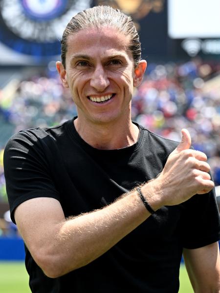 Filipe Luís, técnico do Flamengo, durante jogo contra o Chelsea no Mundial - Image Photo Agency/Getty Images