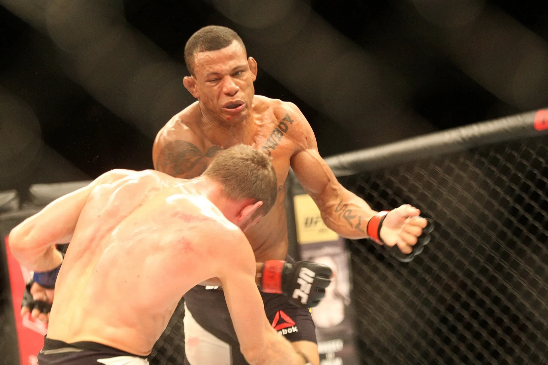 Alex Cowboy conseguiu um belo nocaute sobre o polonês Piotr Hallmann - Reinaldo Canato/UOL