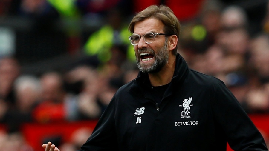 Klopp, técnico do Liverpool, é pura irritação à beira do campo - JASON CAIRNDUFF/Action Images via Reuters