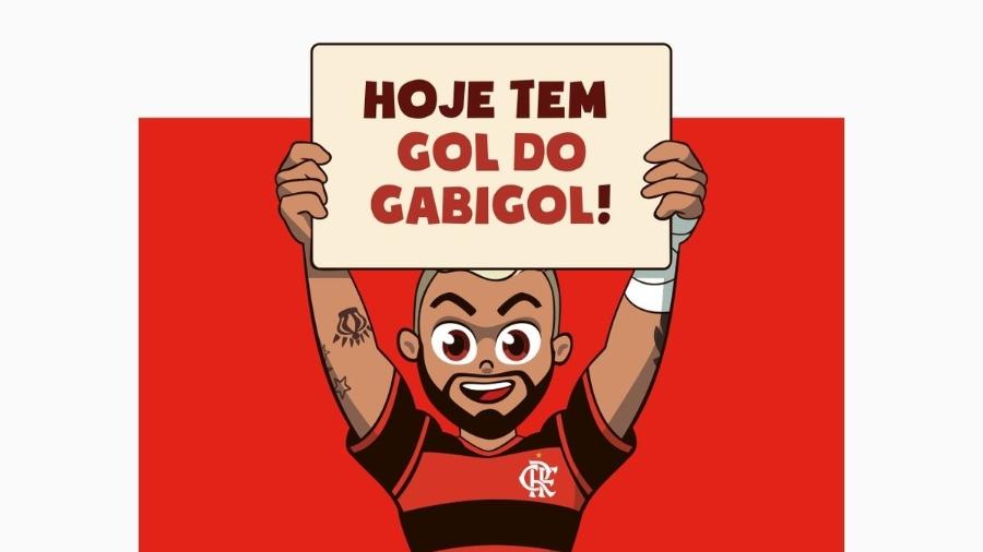 Gabigolzinho, personagem infantil de Gabigol, do Flamengo - Divulgação