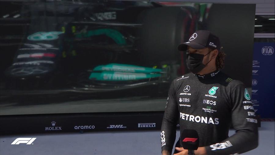 Lewis Hamilton lamenta resultado de treino classificatório no GP da Estíria - Twitter