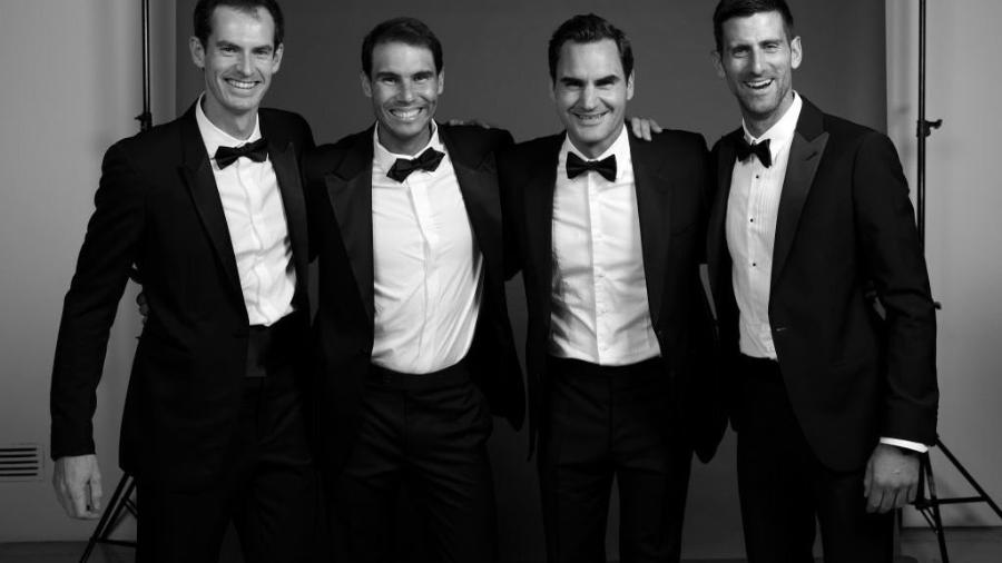 Da esquerda para a direita: Murray, Nadal, Federer e Djokovic - Getty Images