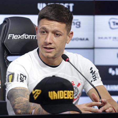 Rodrigo Garro, em sua apresentação no Corinthians