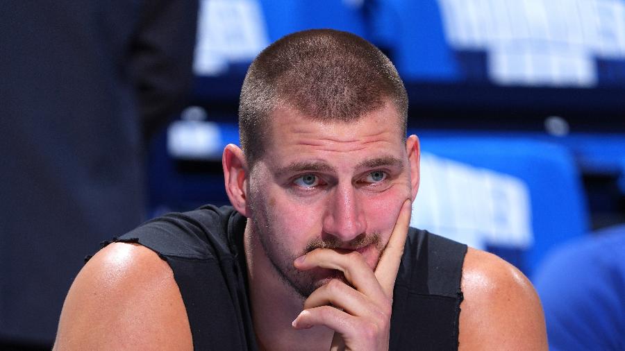 Nikola Jokic, do Denver Nuggets, no jogo 7 contra o Oklahoma City Thunder Nikola Jokic, do Denver Nuggets, no jogo 7 contra o Oklahoma City Thunder