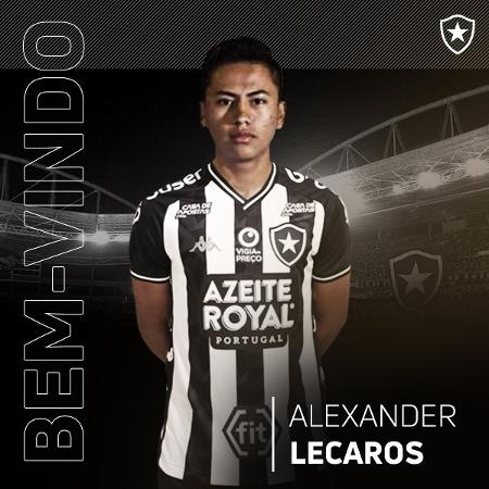 Alexander Lecaros, atacante peruano, é apresentado pelo Botafogo - Divulgação/Botafogo