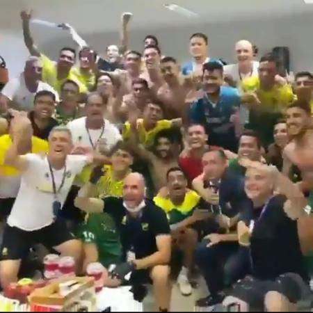 Jogadores do Defensa y Justícia celebram vitória sobre o Vasco - Reprodução/Twitter