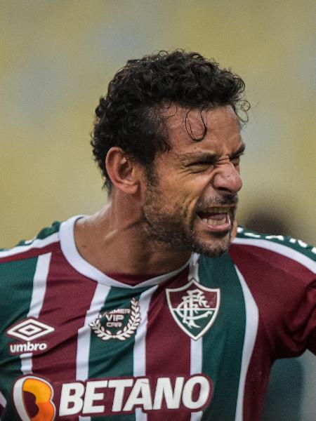 Fred, do Fluminense, marcou o gol da virada da equipe no confronto diante do Vila Nova, pela Copa do Brasil - Thiago Ribeiro/AGIF