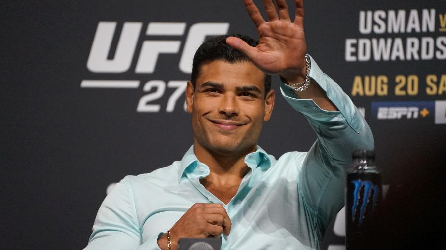 Paulo Borrachinha, durante entrevista coletiva do UFC - Icon Sportswire via Getty Images