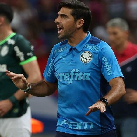 Abel Ferreira, técnico do Palmeiras, em jogo contra o Fortaleza pela Copa do Brasil - Cesar Greco/Palmeiras/by Canon