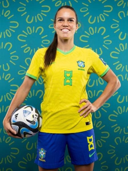 Ana Vitória, em retrato da Fifa para a Copa do Mundo feminina