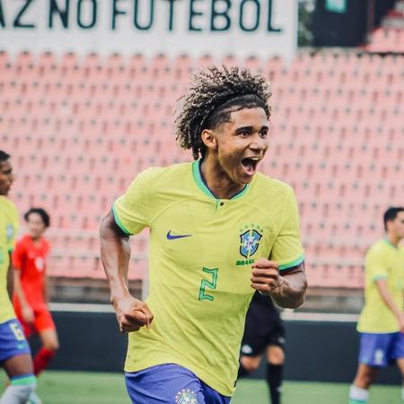 Pedro Lima, lateral-direito da seleção brasileira sub-17, desperta o interesse do futebol europeu