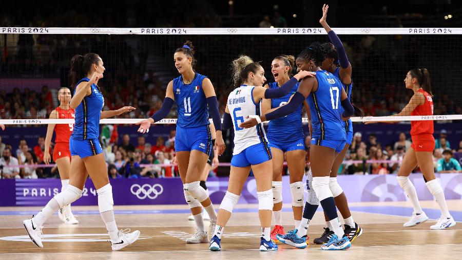 Equipe de vôlei da Itália nas Olimpíadas de Paris Equipe de vôlei da Itália nas Olimpíadas de Paris