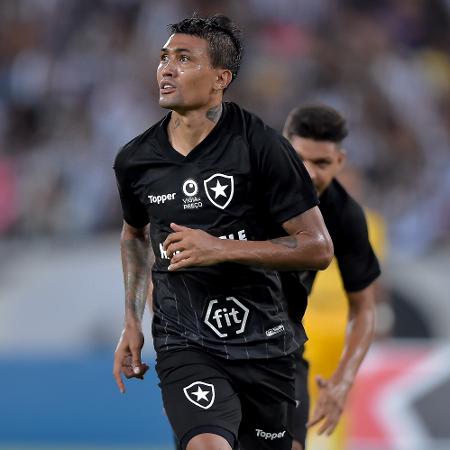 Kieza comemora gol do Botafogo contra o Madureira - Thiago Ribeiro/AGIF