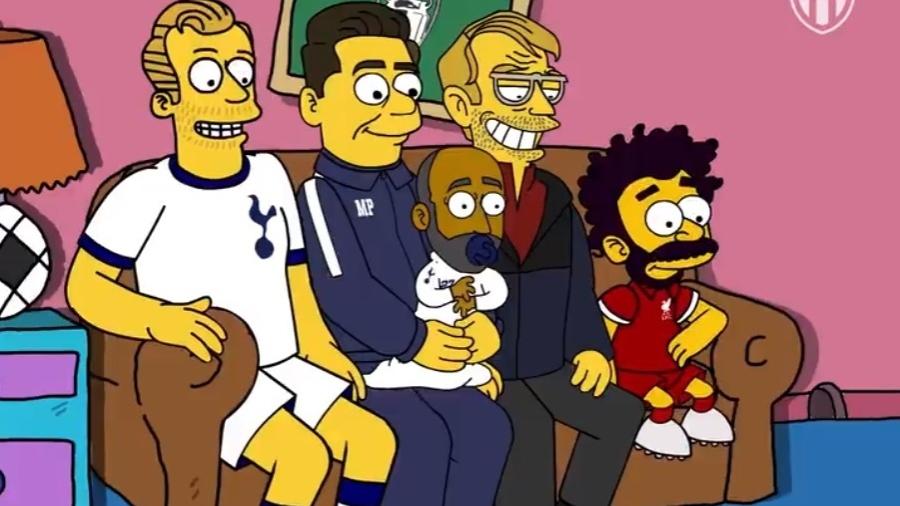 Abertura de "Os Simpsons" em versão Champions League - Reprodução
