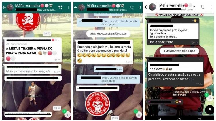 Torcedores do América-RN prometem 'gramas' em troca de agressões a cadeirante de torcida adversária - Reprodução - Reprodução