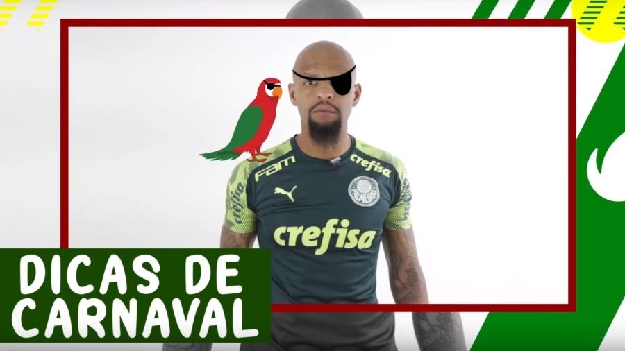 Felipe Melo em vídeo de Carnaval do Palmeiras - Reprodução / Youtube