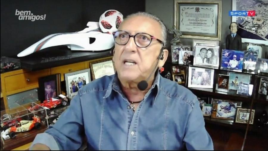 Galvão Bueno vê Renato de "cabeça quente" após derrota em clássico - Reprodução/SporTV
