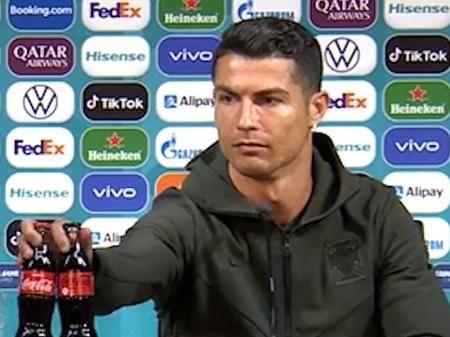 Gesto de Cristiano Ronaldo gera baixa de 4 bi de dólares para CocaCola