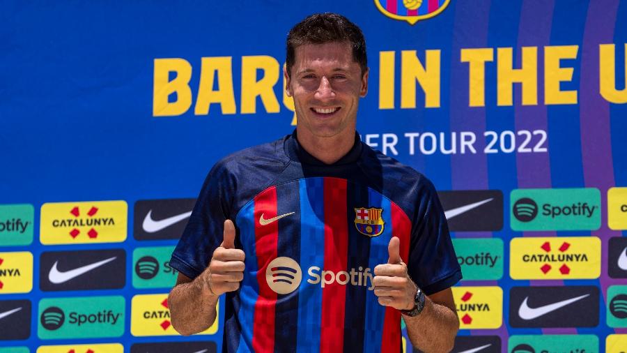 Robert Lewandowski é o principal reforço do Barcelona nesta temporada - Getty Images